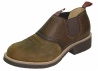 Twisted X MCD0002 for $125.00 Men's' Cow Dog Shoe Boot with Distressed Saddle Leather Foot and a Wide Round Toe